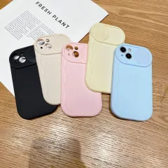 スマホケース 防衝撃 フルカバー iPhone16PRO iPhone12 iPhone11 マカロンカラー 波模様 窓付き