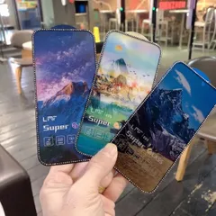 スマホフィルム 防眩光 強化ガラス iPhone 17 Pro Max 16 15 Plus 14 13 夜光 ダイヤモンドコーティング