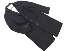 ADAM ET ROPE' アダムエロペ ウール100% チェスター コート size40/紺 ◇■ レディース