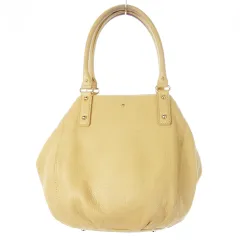 ケイトスペード KATE SPADE ハンドバッグ レザー 革 シボ革 ロゴ ベージュ /CK20