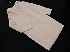 M-PREMIER エムプルミエ ウール100% フーディー コート size34/グレージュ ◇■ レディース