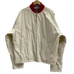 ポロラルフローレン Polo by Ralph Lauren 90's POLO SPORT ナイロンジャケット ボンバージャケット ブルゾン ジャケット ホワイト Lサイズ 201MT-5043 VB