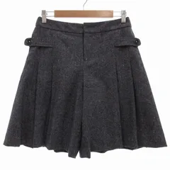 クミキョク 組曲 KUMIKYOKU A 20 ANS 美品 キュロット ショートパンツ ツイード 2 紺 ネイビー /UO ■GY39のサムネイル