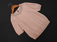 ANAYI アナイ ウール100% ビジュー ニット セーター size38/ピンク ◇■ レディース