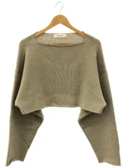 sulvam (サルバム) SE-K03-810 クロップドオーバーニット レディース ベージュ S