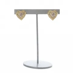 ニナリッチ NINA RICCI ハートモチーフイヤリング 両耳用 ゴールド色