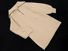 archives アルシーヴ ハーフジップ ニット チュニック ワンピース sizeM/アイボリー ◇■ レディース