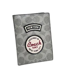 コーチ パスポートケース メンズ レディース COACH カードケース 小物 シグネチャー パッチ パスポート カード ケース CCF34 QBGRM グレーマルチ