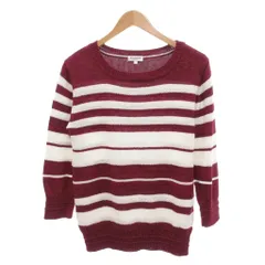 マックレガー マクレガー McGREGOR 美品 ニット セーター ボーダー 長袖 L 白 ホワイト 赤 レッド /BS