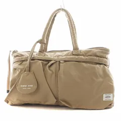 ポーター PORTER 吉田カバン × ハイク HYKE ヘルメットバッグ トートバッグ ハンドバッグ ショルダーバッグ ナイロン ベージュ /AN1