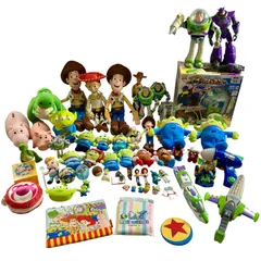 ★ トイストーリー グッズ  52点 まとめ商品 おもちゃ ぬいぐるみ キーホルダー エコバック 等 ウッディー バズ グリーメン 現状品 5.6kg