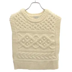 Gypsohila ジプソフィア ポップコーンニットベスト  アイボリー F