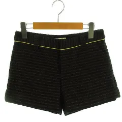 ロペピクニック ROPE Picnic ショートパンツ ツイード ラメ入り ブラック 黒 ゴールド 36