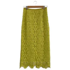 IENA (イエナ) 20060900200010 レースタイトスカート レディース イエロー 36