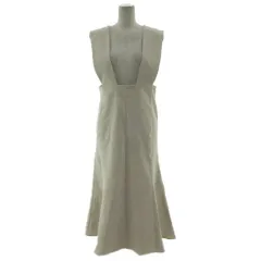 センスオブプレイス バイ アーバンリサーチ Sense of Place by Urban Research ストレッチマーメイドジャンパースカート AA34-26B001 ロング丈 グレージュ One