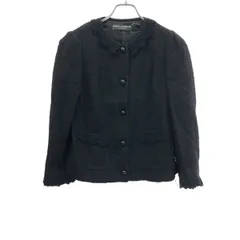DOLCE&GABBANA ドルチェ＆ガッバーナ ノーカラーツイードジャケット F25LVT ブラック 38のサムネイル