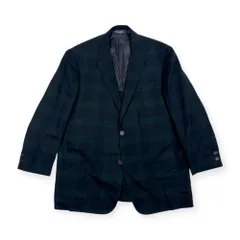 カシミヤ混 Brooks Brothers ブルックス ブラザーズ チェック 段返3B 背抜き テーラードジャケット 42Reg/メンズ 訳アリ