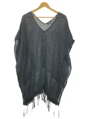 SU PARIS (スパリス) Kaftan Fringe Tunic チュニックブラウス レディース ブラック ONE SIZE
