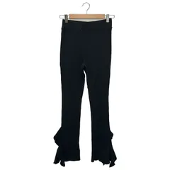 JOURNAL STANDARD (ジャーナルスタンダード) ① 23070410007210 【nude vintage×JOURNAL STANDARD】フリルヘムリブパンツ レディース ブラック FREE