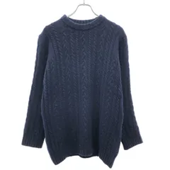 yori ヨリ ケーブルニットセーター YR2135-007AW ネイビー Fのサムネイル