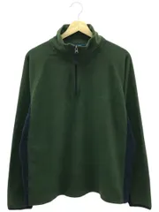 OLD GAP  ④ ハーフジップフリース メンズ カーキ L