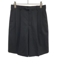 CELINE セリーヌ 2タックウールワイドショートパンツ 2P524673D ブラック 38