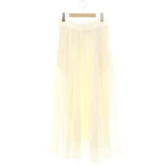 イエナ IENA 24SS ロングWプリーツデザインスカート ロング 38 ホワイト /HK ■OS