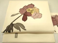専用帯7678 8429 二点セット●日展作家 高久空木 ろうけつ染 名古屋帯 専用帯7678 8429 二点セット○日展作家 高久空木 ろうけつ染 名古屋帯