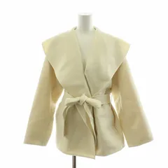 フレイアイディー FRAY I.D ショールカラーショートリバーコート アウター ベルト付き F ホワイト FWFC235901 /NQ