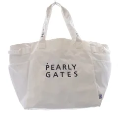 パーリーゲイツ PEARLY GATES トートバッグ ハンドバッグ ロゴ 白のサムネイル
