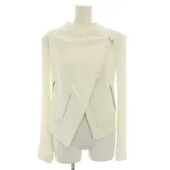 ヘルムートラング HELMUT LANG ベルトクロップドジャケット アウター ラムレザー タグ付き 0 白 ホワイト 16-5104220 /YT ■MAのサムネイル