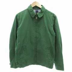 トミーヒルフィガー TOMMY HILFIGER ジャケット ブルゾン ジップアップ L 緑 グリーン /UD