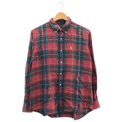 POLO RALPH LAUREN (ポロラルフローレン) ③ 古着チェックシャツ レディース レッド ー