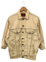 R13 (アールサーティーン) ⑤ RR9601 OVERSIZED JACKET ブリーチデニムトラッカー レディース ナチュラル XS