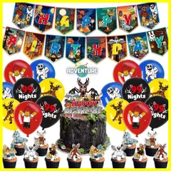 【即納】ロブロックス99日生き残るゲーム ディアモンスター誕生日バースデー飾りA 鹿シカ99Nights In The Forest森の中で99夜ROBLOXパーティー ガーランド風船バルーン子供ゲーム記念日ケーキトッパー装飾キッズ FB01
