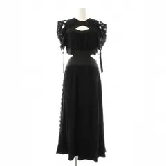 スナイデル SNIDEL スイッチングデコルテオープンワンピ ワンピース レース 1 ブラック /CX ■OS ■SH