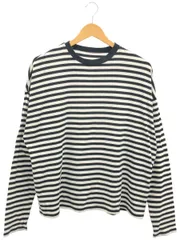 JOURNAL STANDARD LUXE (ジャーナルスタンダードラックス) ⑤ 22070440007030 ボーダーテンジク クルーネック-Big-プルオーバー カットソー レディース ホワイト×ブラック FREE