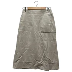 Spick & Span (スピックアンドスパン) 22060200819040 ビーバーメルトントラペーズスカート レディース グリーン 38