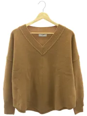 SLOBE IENA(スローブイエナ) SUPER GEELONG Vネックプルオーバー 23080912257030 長袖ニット レディース ブラウン FREE