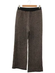 JOURNAL STANDARD relume (ジャーナルスタンダードレリューム) ■ ④ 23080462710030 ヘリンボンジャガードニットパンツ レディース ブラウン FREE