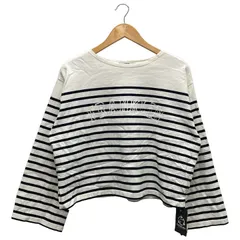 JOURNAL STANDARD relume (ジャーナルスタンダードレリューム) ① 22070462826040 LOGOボーダープルオーバー レディース ホワイト FREE