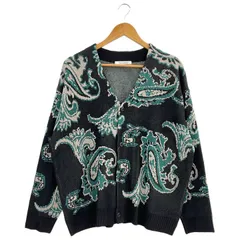 JOURNAL STANDARD (ジャーナルスタンダード) ③ 22080600925040 P/Wジャカードペイズリーカーディガン メンズ ブラック M