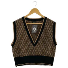 Spick & Span (スピックアンドスパン) ③ 21080200445030 ジャガードベスト レディース ブラウン×ブラック FREE