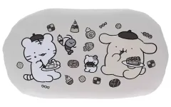 【中古】筆箱・ペンケース ベージュ ダイカットペンポーチ 「ホワイトタイガーとブラックタイガー×サンリオキャラクターズ」