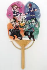 【中古】うちわ・扇子 集合(緑谷/爆豪/麗日/轟) ミニ小判うちわ 「僕のヒーローアカデミア」