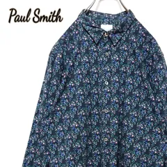 人気モデル ポールスミス ボタニカル 花柄 総柄 長袖 シャツ