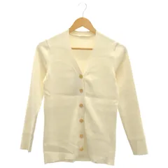 Deuxieme Classe (ドゥーズィエムクラス) ] ① 25080500410010 DINER RIB Vネックカーディガン レディース ホワイト FREE