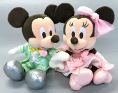 【中古】ぬいぐるみ ミッキー＆ミニー(ウェディング/カラードレス) ペアぬいぐるみ 「ディズニー」 東京ディズニーリゾート限定