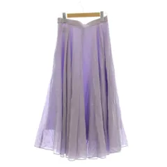 ユナイテッドアローズ UNITED ARROWS スカート 38 パープル フレア ロング /JP