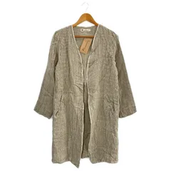 Linomania ▲ ① リネンコート レディース ブラウン ー